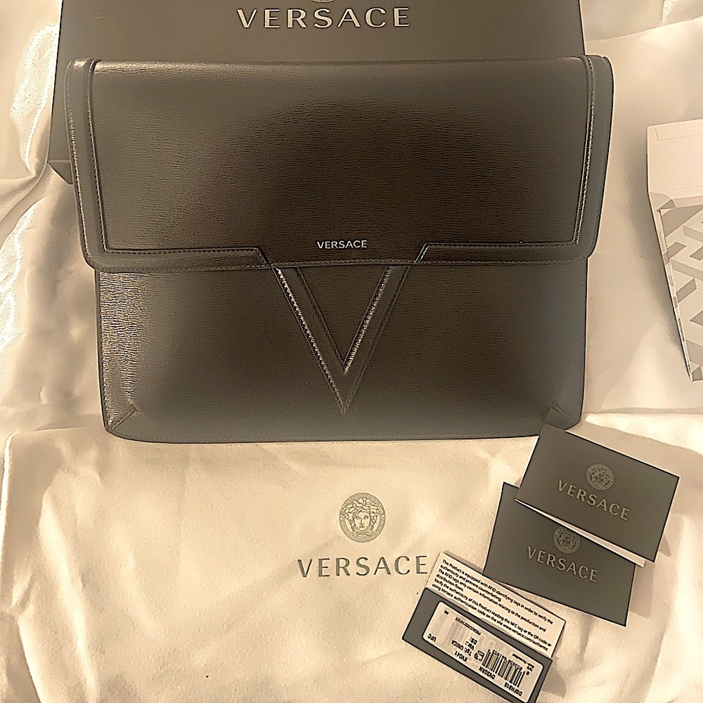 Versace Leather Pouch
